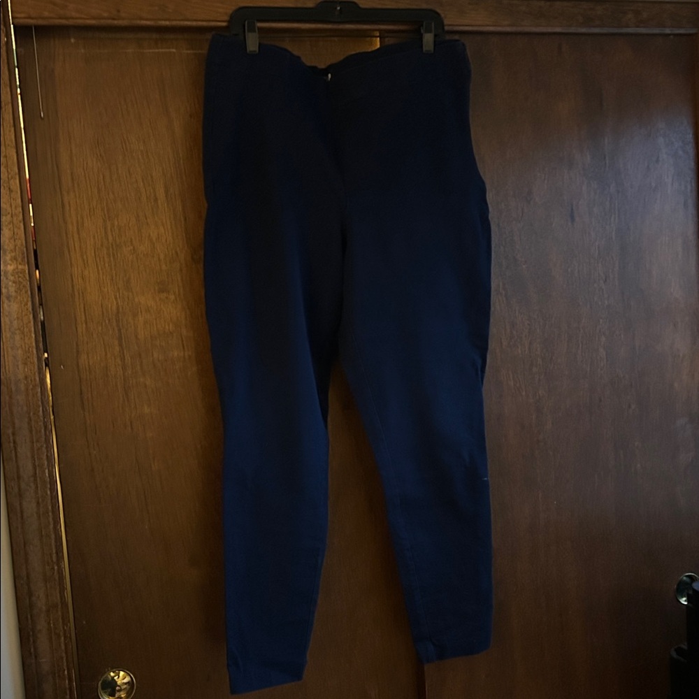 GAP Dark Blue Trousers stretchy side zip